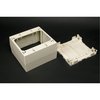 Wiremold RACEWAY NON-METALLIC BOX, EXTRA DEEP SINGLEGANG, IVORY 2344